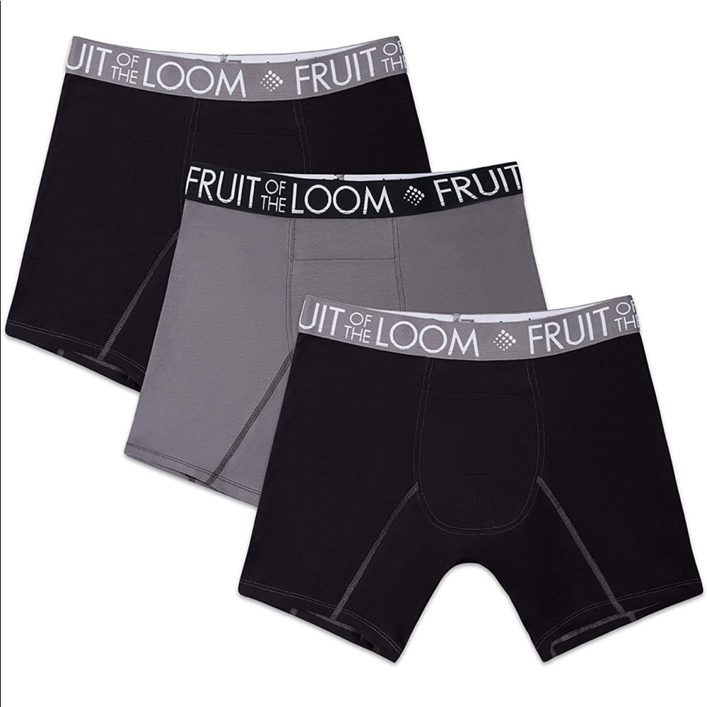Fruit of the Loom Men’s Breathable Cotton Boxer Briefs XXL